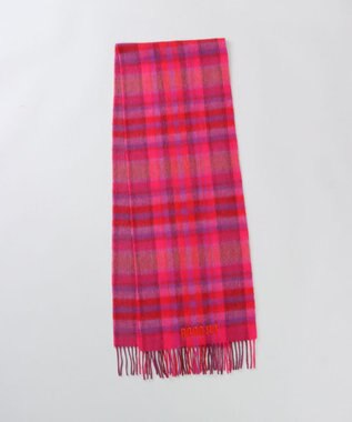 AURORA 【 ANNA SUI（アナ スイ）】ウールチェックマフラー(WASH)