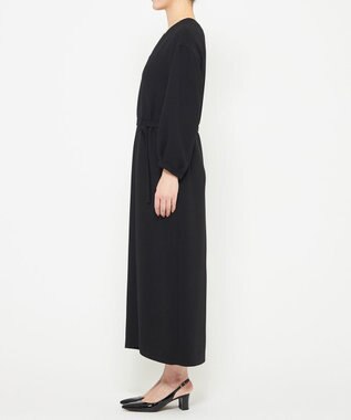 uncrave ウォッシャブル ダブルクロス ワンピース ブラック