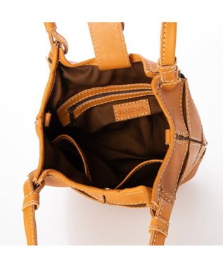 UNBILLION ピークスピーク PEAKS PEAK / 牛革パッチワーク2wayトートS キャメル