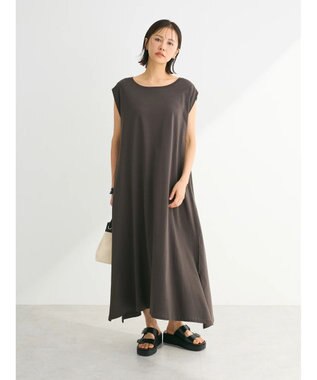 Green Parks ・ＳＵＧＡＲ　ＳＰＯＯＮ【ＣＯＯＬ】タックノースリワンピ Charcoal Gray