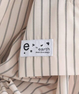earth music&ecology Ｓｅｔ２点　ドロストショートシャツ＋キャミブラウス Beige