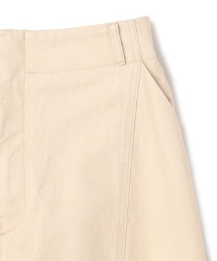 BEIGE， PREHNA / コットンツイル カービーシームワイドパンツ Peach