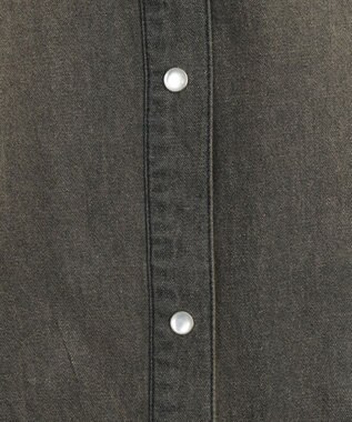 WEGO デニムウエスタンBIGシャツ デニムブラック