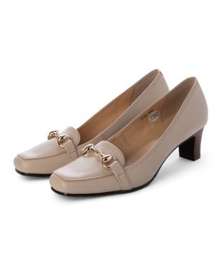 ing <ing>【WEB限定】ヒールアップビットローファー ベージュ