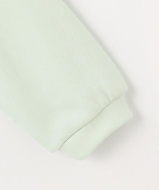 ANY KIDS アニマル刺繍 裏シャギー トレーナー ミント×ネコ