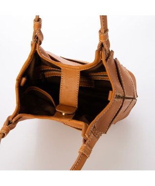 UNBILLION ピークスピーク PEAKS PEAK / 牛革パッチワーク2wayトートS キャメル