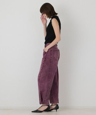 GRACE CONTINENTAL ラップ2wayデニムパンツ ボルドー