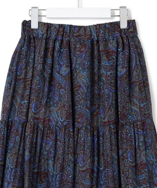 23区 【SACRA】ブラードペイズリー スカート パープル系