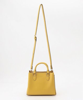 LA BAGAGERIE 【MONICA】スクエア2WAYハンドバッグ イエロー【WEB限定カラー】