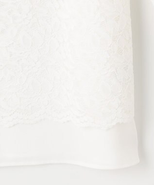 ANY SIS 【洗える】レイヤードレース ブラウス オフ