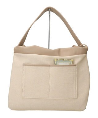 INTER-CHAUSSURES 【Christian Villa】リバーシブルトートバッグ ベージュ