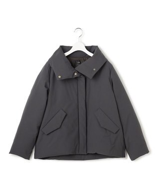 23区 L 【一部店舗限定/滝沢眞規子さん着用/撥水加工】ミリタリー Aライン ダウンコート グレー系