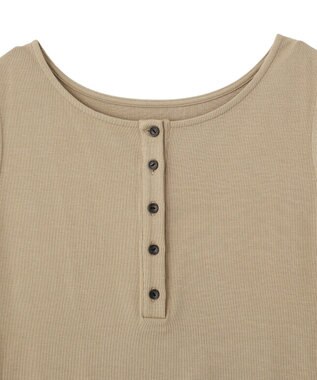 YECCA VECCA 【2点SET】ヘンリーネックスラブシアーニット Light Beige