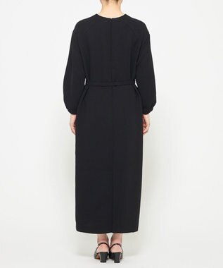 uncrave ウォッシャブル ダブルクロス ワンピース ブラック