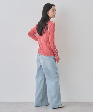 earth music&ecology メローハイネックプルオーバー Dark Pink