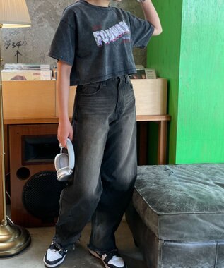 WEGO ヴィンテージウォッシュショートT 柄2