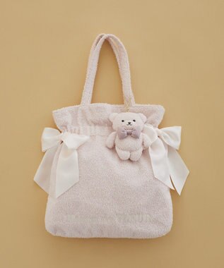 Maison de FLEUR 【限定カラーあり】リボンベアパスケース Pink