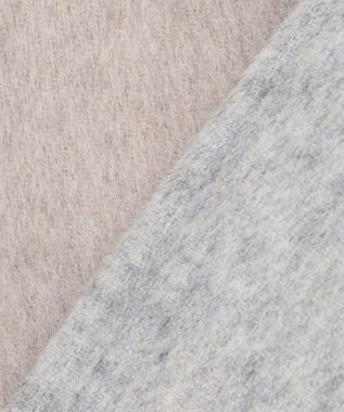 J.PRESS LADIES 【リバーシブル】ウールナイロン リバー ノーカラー ショートコート ベージュ系