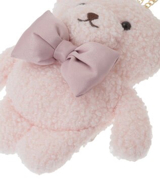 Maison de FLEUR 【限定カラーあり】リボンベアパスケース Pink