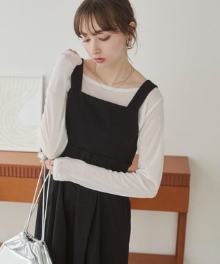 WEGO 【ANGIE VINTAGE】バックベルトジャンパースカート ブラック