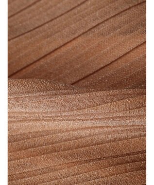 Green Parks ラメプリーツＩラインスカート Terracotta