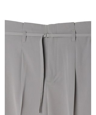 Green Parks きれいシルエットパンツ（ベルト付きとろみワイド） Gray