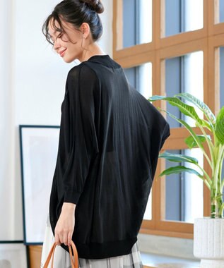 Tiaclasse ドルマンニットカーディガン ブラック