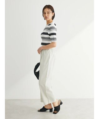 Green Parks インド 綿麻フロントタックパンツ Natural