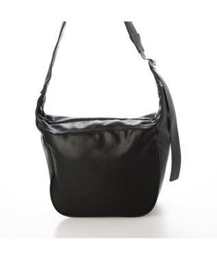 UNBILLION カシュカシュ cachecache / レザータッチソフトショルダーバッグ ブラック