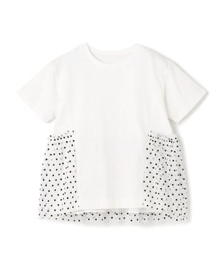 UNFILO 【110-150cm】アソート コンビTシャツ オフ[裾チュール]