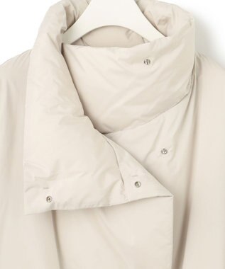 ICB L ADSダウン スタンドカラーコート トープ系