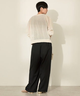 AMERICAN HOLIC シアークルーネックニットカーディガン Ivory