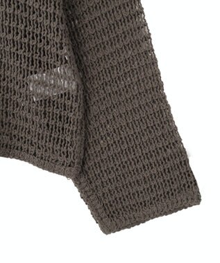 AMERICAN HOLIC 刺繍メッシュプルオーバー Charcoal Gray