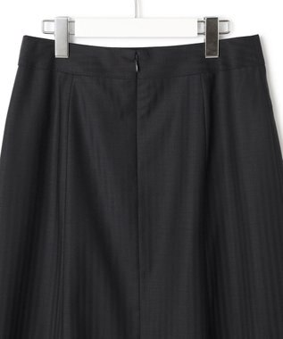 23区 【セットアップ対応/新色追加】ラフィーネウール フレアスカート ネイビーストライプ