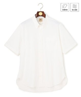 J.PRESS MEN 【KING SIZE】【吸水速乾 / 抗菌防臭 / 遮熱 / 防シワ】【J.PRESS OXFORD JERSEY】カノコインレイ半袖 シャツ / B.D.