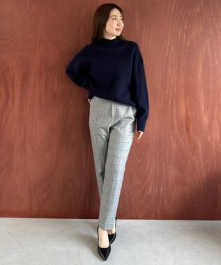 UNFILO beauty warm テーパードパンツ グレンチェック