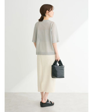 Green Parks シアーロゴニットプルオーバー Gray