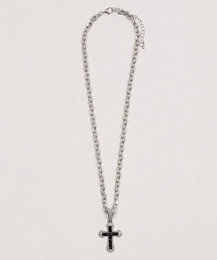 WEGO Lクロスビジューネックレス ブラック