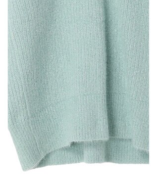 AMERICAN HOLIC モールヤーン片畦Ｖネックニットプルオーバー Mint