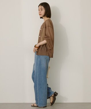 AMERICAN HOLIC 【接触冷感】ワイドデニム Light Indigo