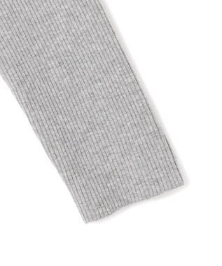 UNFILO マイビューティ リブボートネック ニット グレー