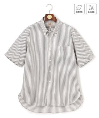 J.PRESS MEN 【KING SIZE】【吸水速乾 / 抗菌防臭 / 遮熱 / 防シワ】【J.PRESS OXFORD JERSEY】カノコインレイ半袖 シャツ / B.D.