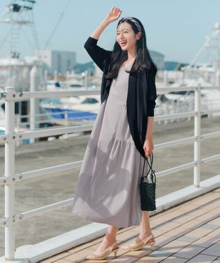 Tiaclasse ドルマンニットカーディガン ネイビー