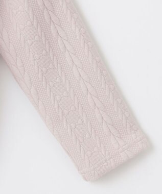 ANY KIDS ふくれ ジャガード カーディガン ミルクティー