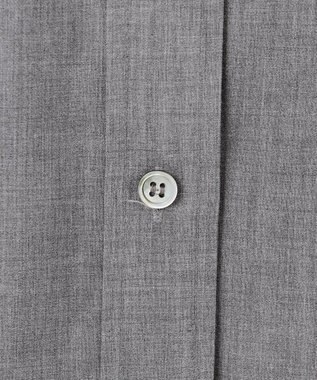 23区 【SLOW/一部店舗限定】ライトタンブラータフタ バックボタン シャツ ライトグレー系