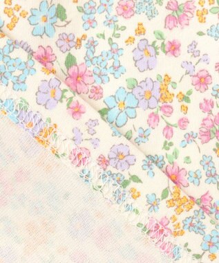 ANY KIDS 小花柄 プリント Tシャツ オフホワイト×花柄