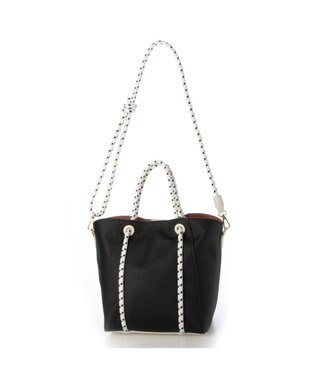 UNBILLION カシュカシュ cachecache / コーティングキャンバスロープハンドルトート ブラック