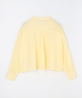 ANY ラッフルクロップドシャツ イエロー