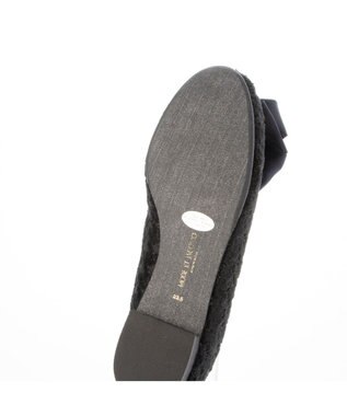 MODE ET JACOMO <MODE ET JACOMO>ラウンドリボンバレエシューズ ブラックキジ