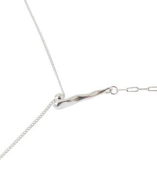 YECCA VECCA ドロップパーツスライドY字ネックレス Silver
